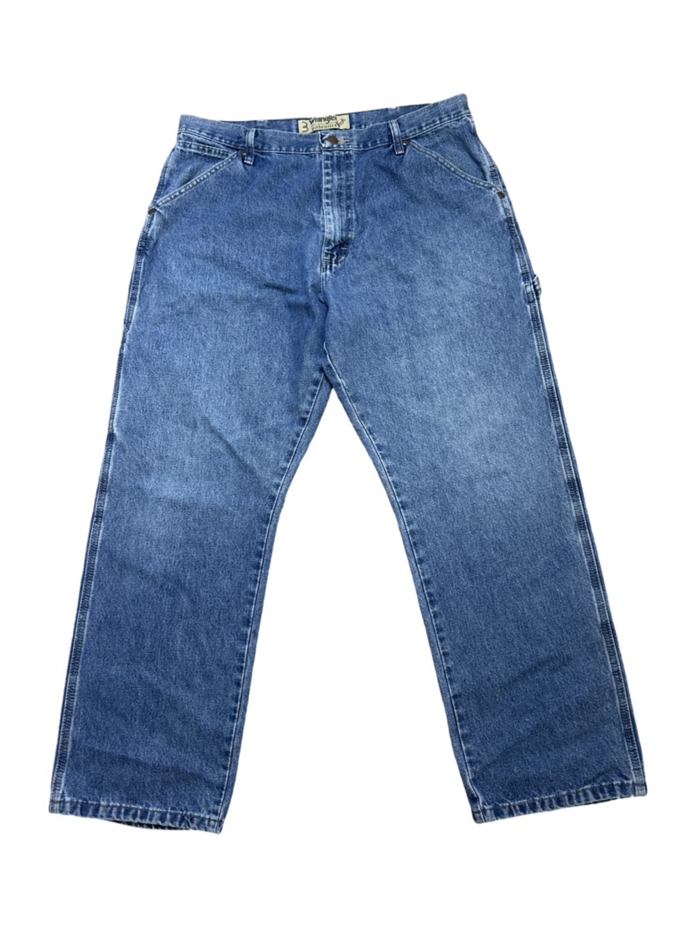 Wrangler Authentics Tech Carpenter Jeans Men’s 36x30 Blue Denim Work Pants